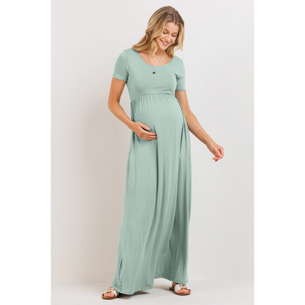 Short sleeve outlet maternity maxi dress