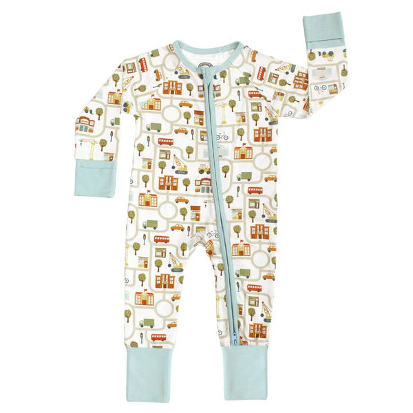 Bamboo Baby Convertible Romper - Let's Go City