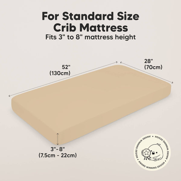 2 Pack Isla Fitted Crib Sheet - Rust