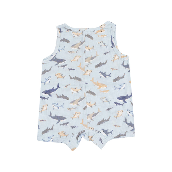 Shortie Romper - Sharks