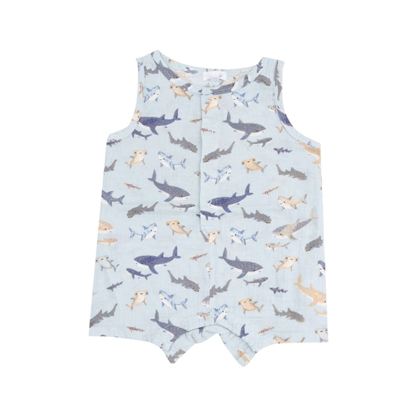 Shortie Romper - Sharks