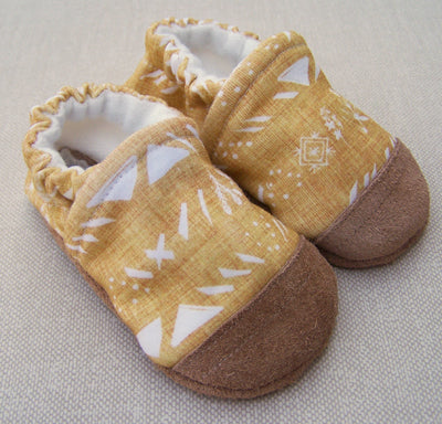 Organic Cotton Knit Slippers - Mustard Seed