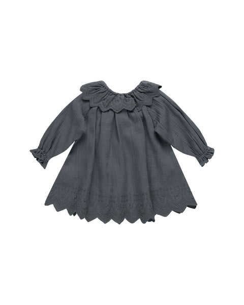 Long Sleeve Isla Dress - Indigo