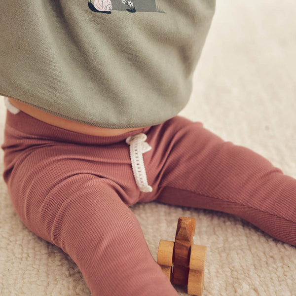 Cozy Me Rib Baby Leggings - Daydream