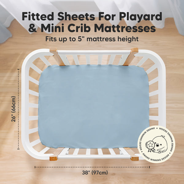 2 Pack Isla Fitted Mini Crib/Pack and Play Sheets