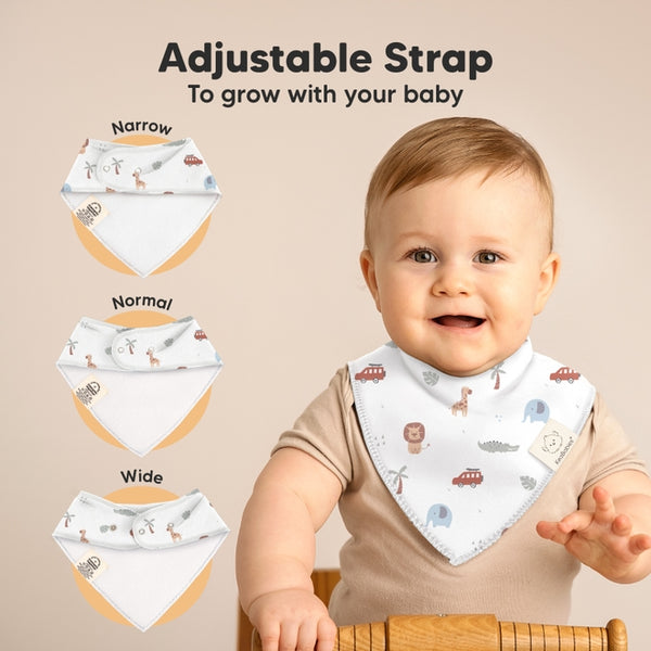 Organic Cotton Bandana Bibs - Wilderness