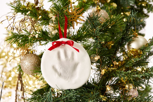 Baby Christmas Handprint or Footprint Keepsake Ornament