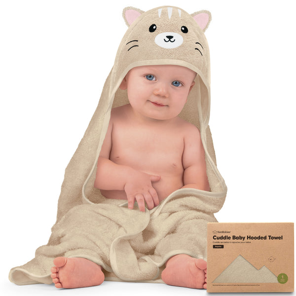 Cuddle Baby Hooded Towel - Cat