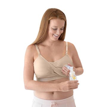 Sublime Hands-free Pumping & Nursing Bra - Busty - Beige