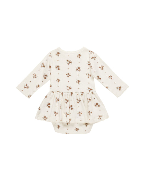 Pointelle Skirted Bodysuit - Autumn Flora