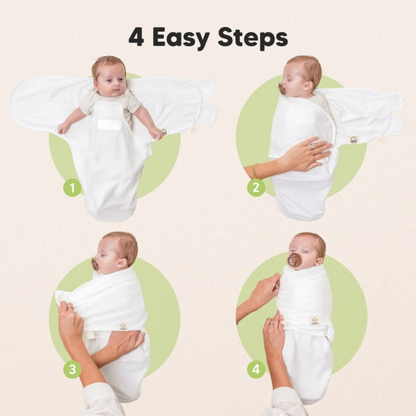 SOOTHE Zippy Swaddle Wraps - 3-Pack (Sage)