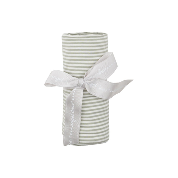 Bamboo Swaddle Blanket - Desert Green Stripe