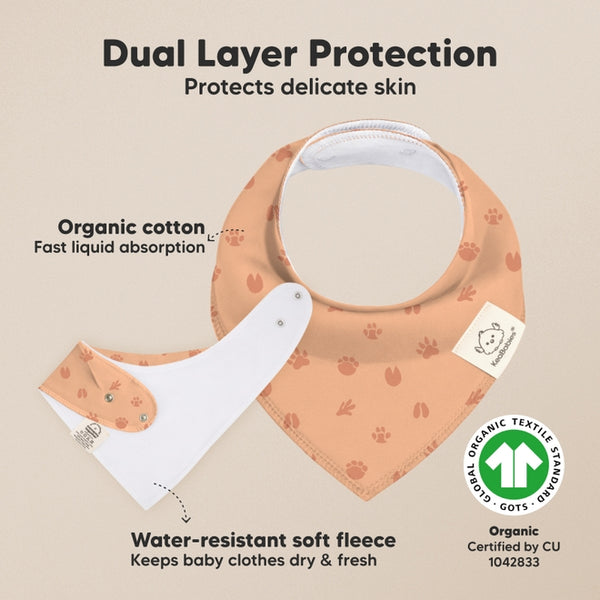 Organic Cotton Bandana Bibs - Wilderness