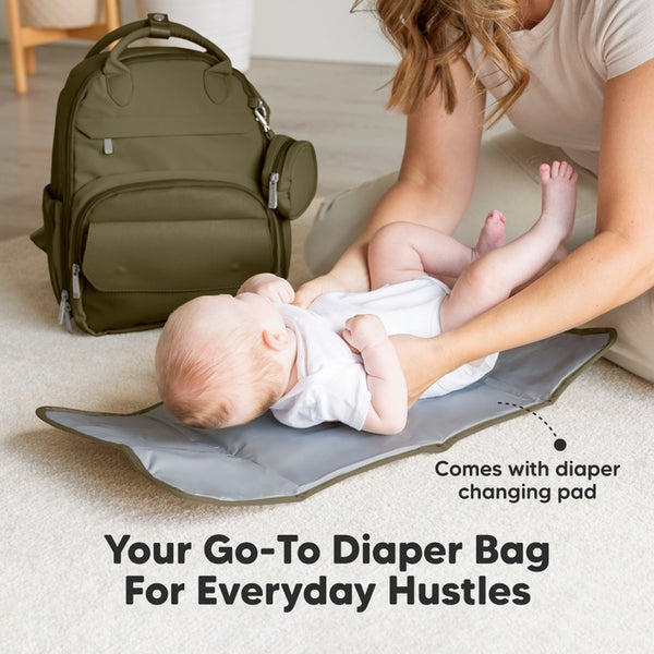 Play Diaper Bag - Dark Olive