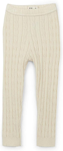 Cream Cable Knit Leggings