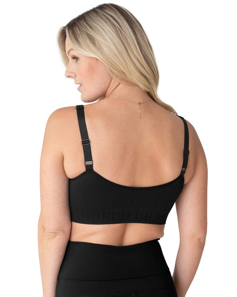 Sublime Adjustable Crossover Nursing and Lounge Bra - Black