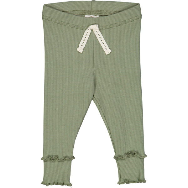 Cozy Me Rib Baby Leggings - Poetry Green