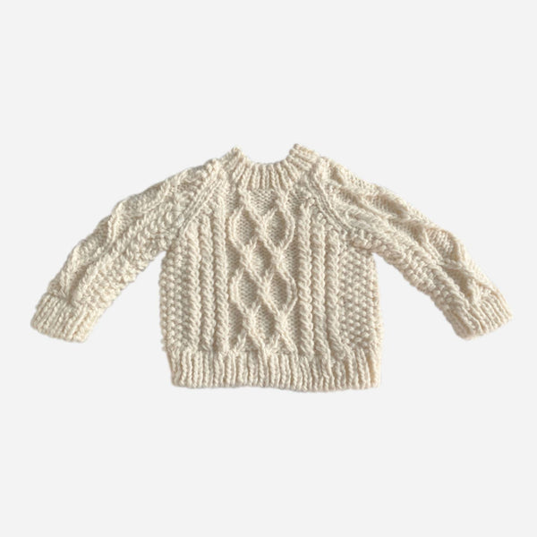 Fisherman Knit Sweater - Cream