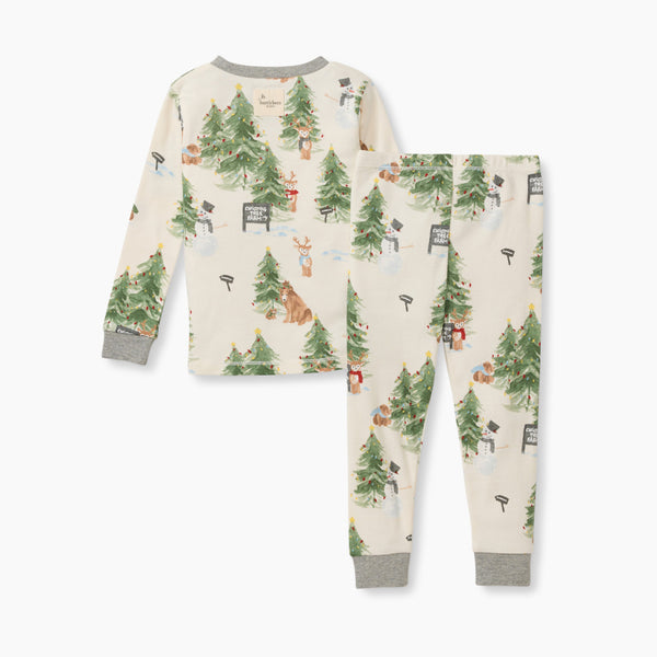 Toddler Tee & Pant PJ Set - Christmas Tree Farm