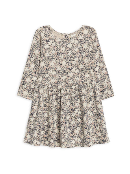 Long Sleeve Stella Swing Dress - Verbena Floral/Wren + Navy