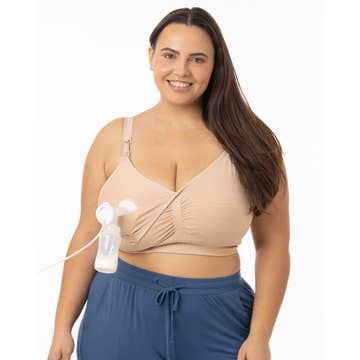 Sublime Hands-free Pumping & Nursing Bra - Busty - Beige