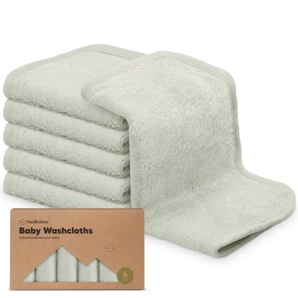 Deluxe Baby Washcloths - Dove