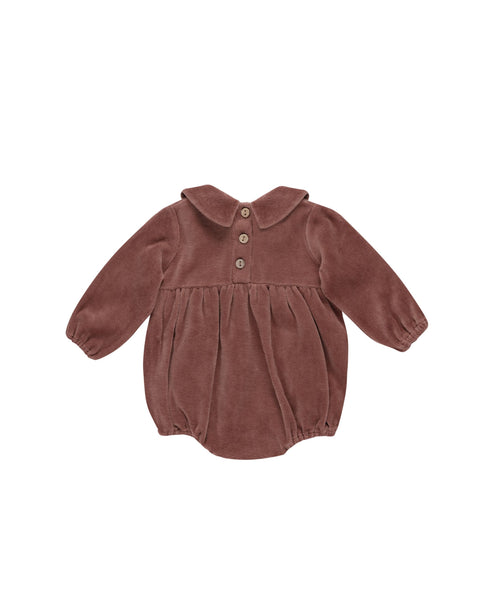 Peter Pan Romper - Cranberry