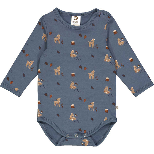 Long Sleeve Bodysuit - Deer