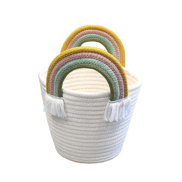 Rope Gift Basket - Rainbow