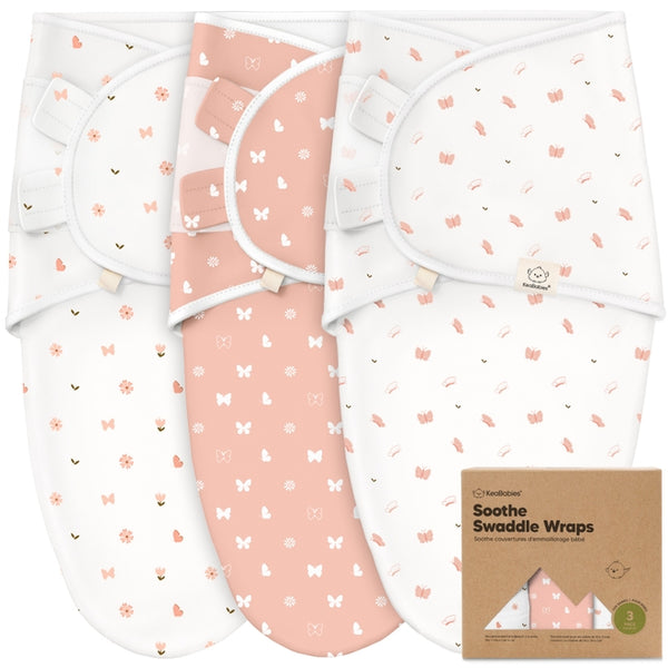 SOOTHE Swaddle Wraps - 3-Pack (Butterflies)