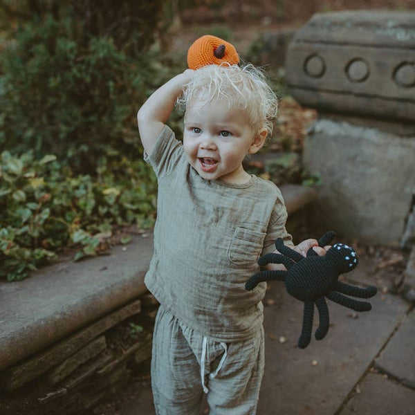 Orange Pumpkin Rattle