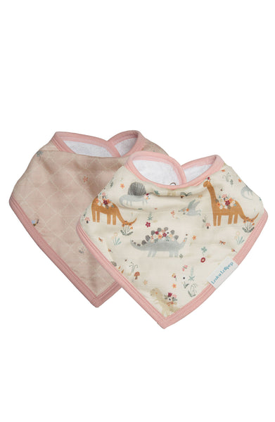 Luxe Muslin Bandana Bib Set - Baby Dinomite