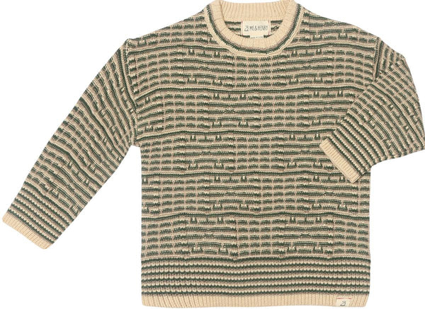 Brian Sweater - Brown/Cream