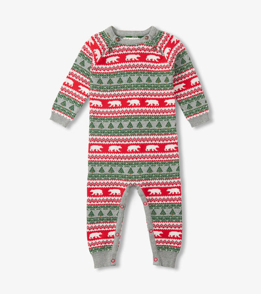 Polar Bear Fear Isle Sweater Romper