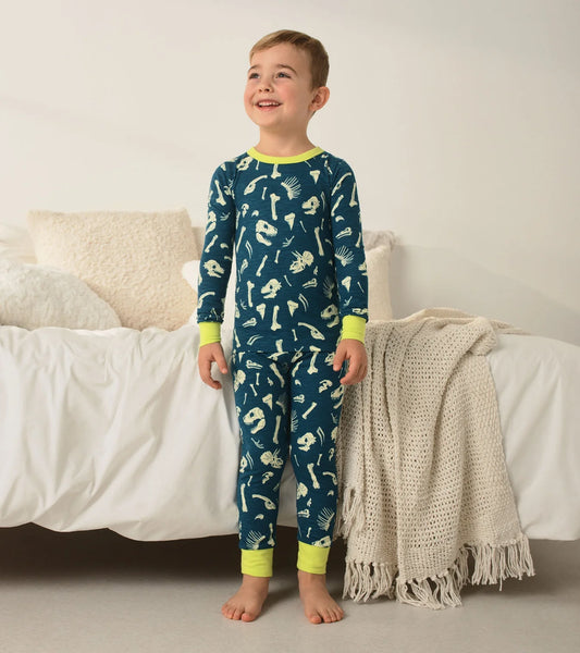 Cotton Pajama Set - Dino Fossils