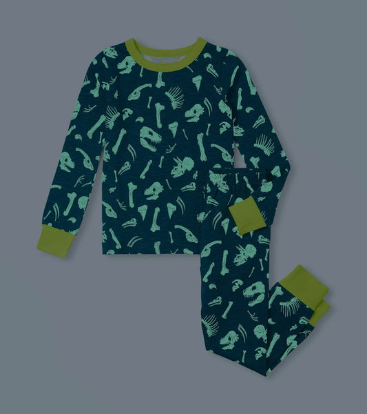 Cotton Pajama Set - Dino Fossils