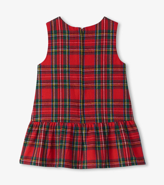 Baby & Toddler Red Plaid Pinafore Dress