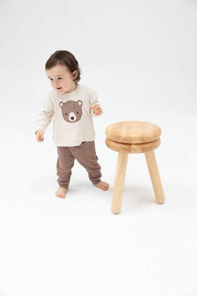 Applique Pullover and Jogger Set - Baby Bear