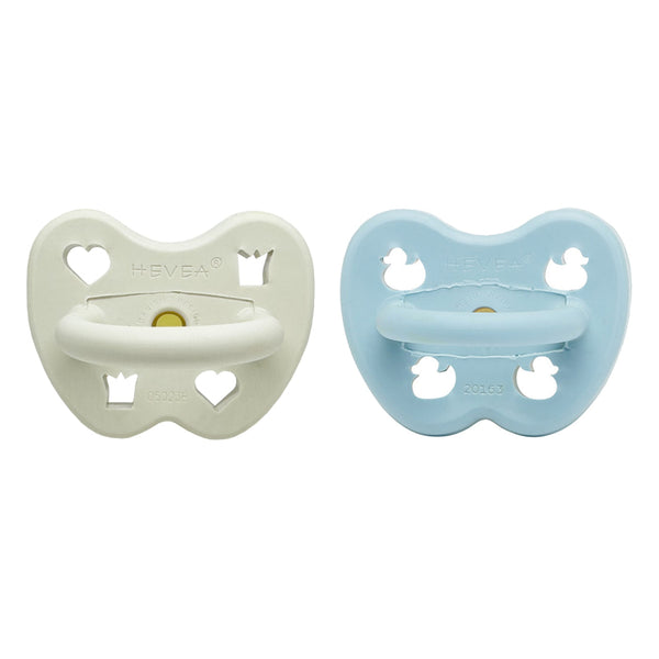 Natural Rubber Pacifier Orthodontic Two-Pack - Iceberg