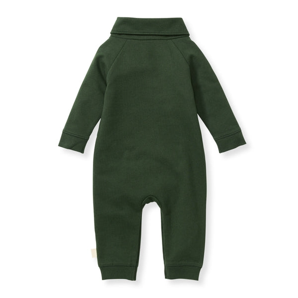 Shawl Collar Jumpsuit - Dark Jade