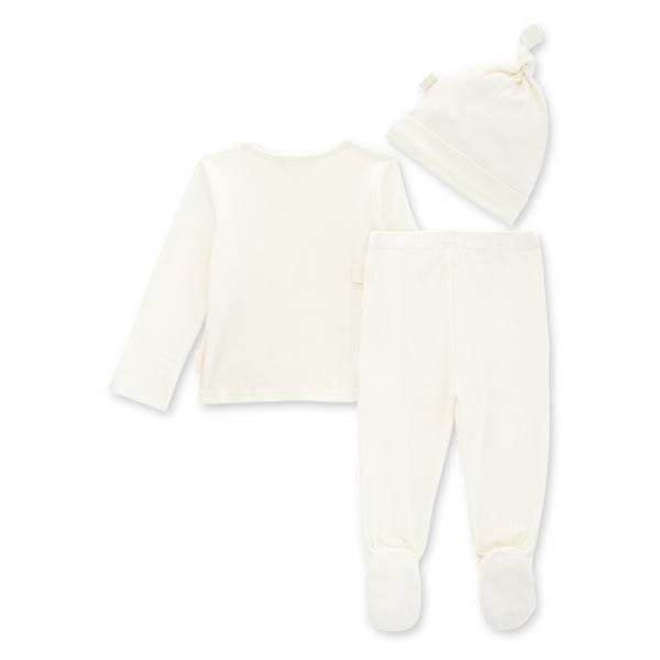 Ribbed Take Me Home 3 Piece Set - Eggshell