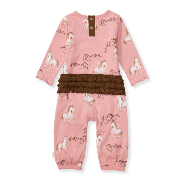 Horse Love Jumpsuit - Autumn Rose