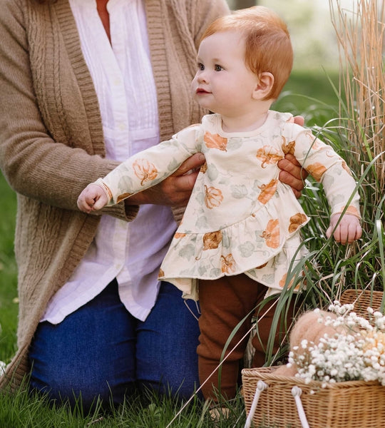 Lovey Pumpkins Tunic & Leggings Set - Oat