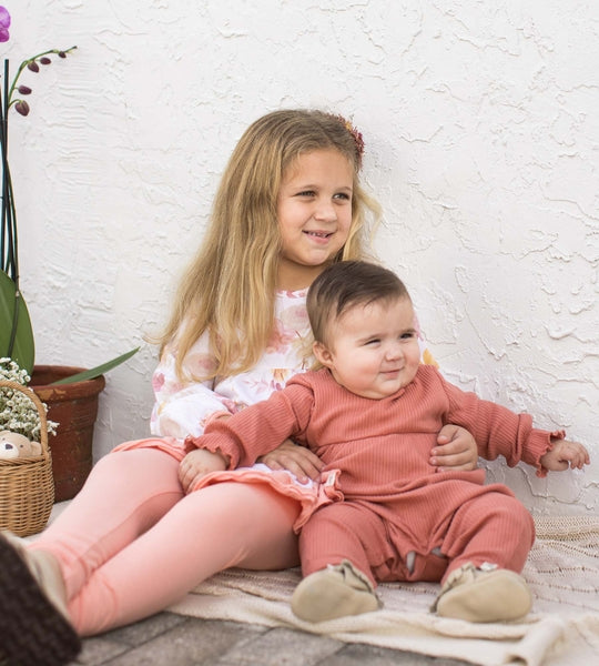 Babydoll Organic Cotton Jumpsuit - Terracotta