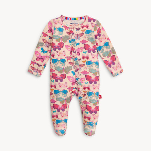 Modal Magnetic Ruffle Footie - All A-Flutter