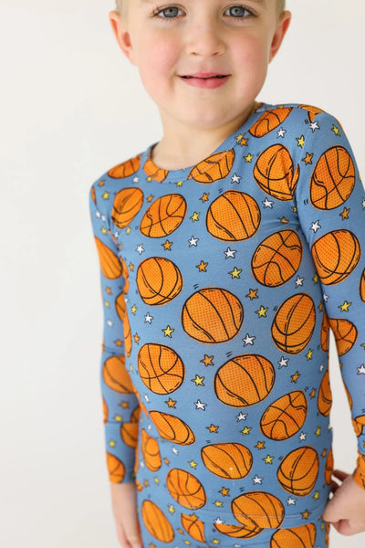 Long Sleeve Classic Pajama Set - Slam Dunk