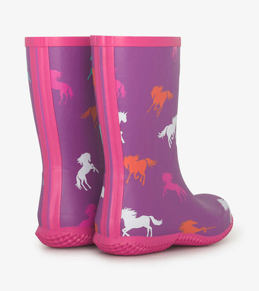 Packable Rain Boot - Leaping Horses