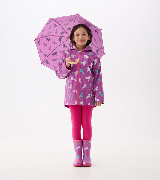 Packable Rain Boot - Leaping Horses