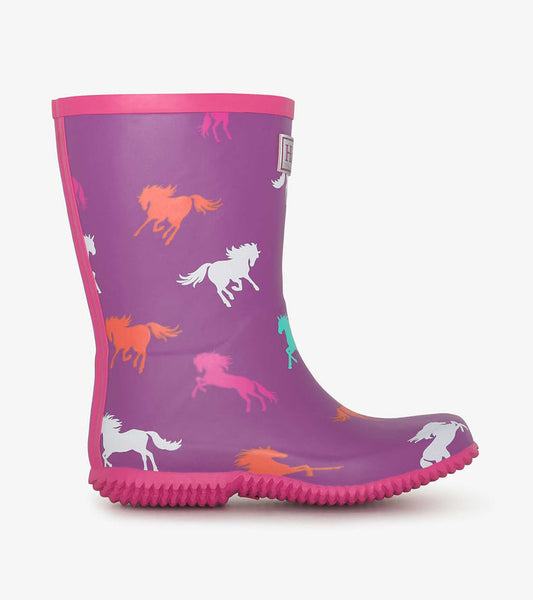 Packable Rain Boot - Leaping Horses