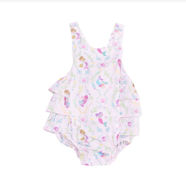 Ruffle Sunsuit - Mermaids